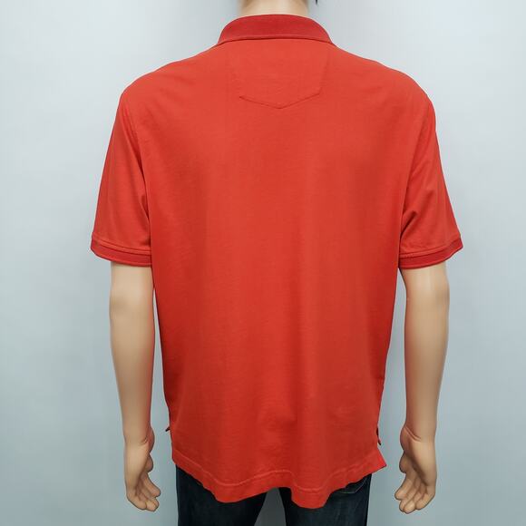 ROBERT GRAHAM Lucifer Polo Men XL Classic Fit Red Skull Embroidery Short Sleeve - Picture 12 of 13